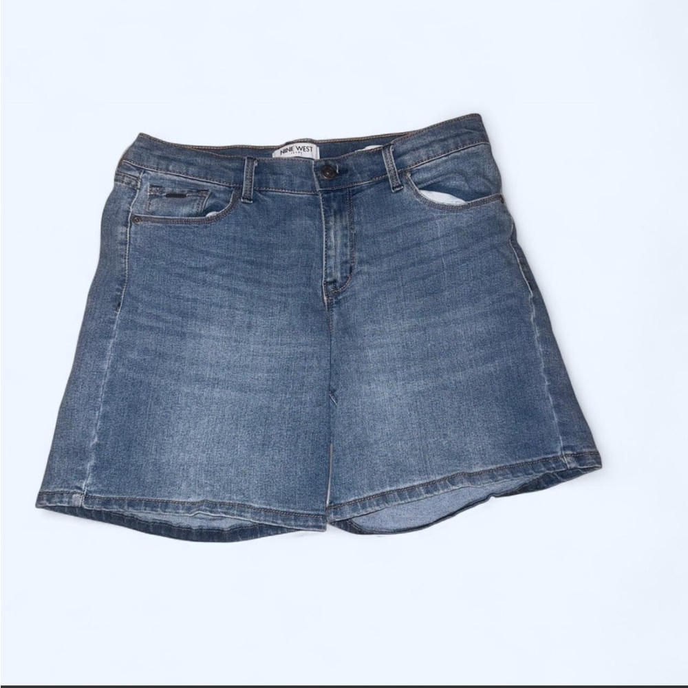 Nine West Medium Blue Denim Shorts